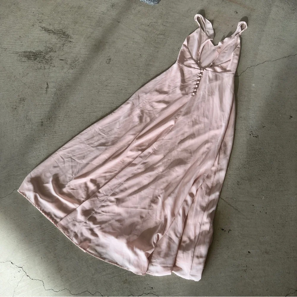 Lulus / Meteoric Rise Blush Maxi Dress / small / blush pink - Picture 13 of 17
